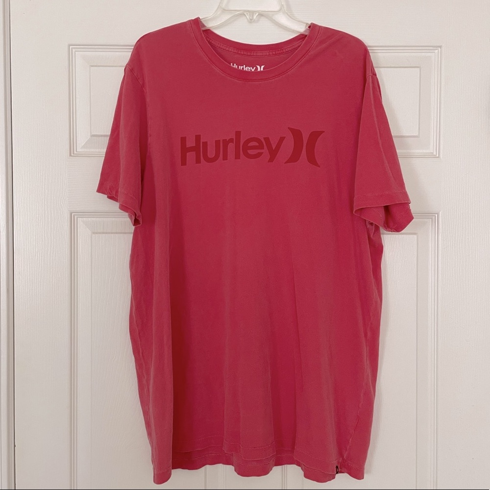 Mens Red Hurley T-shirt